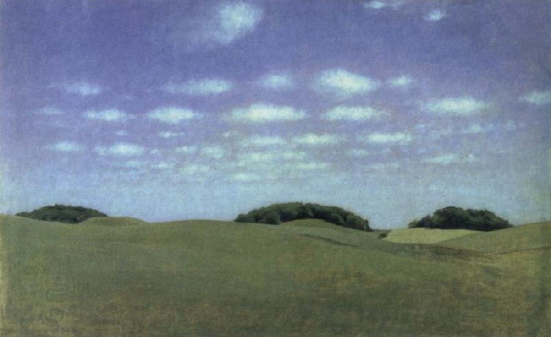 Vilhelm Hammershoi landscape from lejre